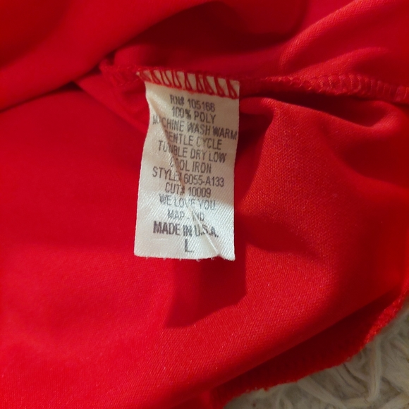 💕2 for $20 Dresses: Red Ruffle Neckline Dress - Picture 8 of 10